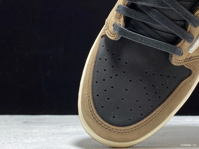 Rep Travis x 1 Mocha Air Scott CQ4277-001 OG Dark Jordan Low SP 0725